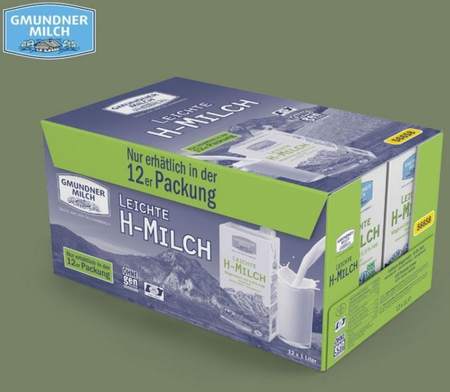 GMUNDNER MILCH Leichte Haltbare Milch 0,5 ️ Online von HOFER wogibtswas.at