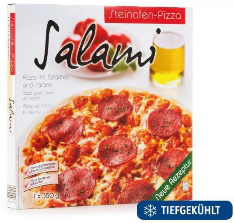 SteinofenPizza Salami für nur € 0,75 statt € 0,79 ️ Online von HOFER