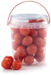 Datteltomaten im Kübel