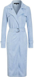 ONE MORE STORY Velours Trench Coat im Leder-Look