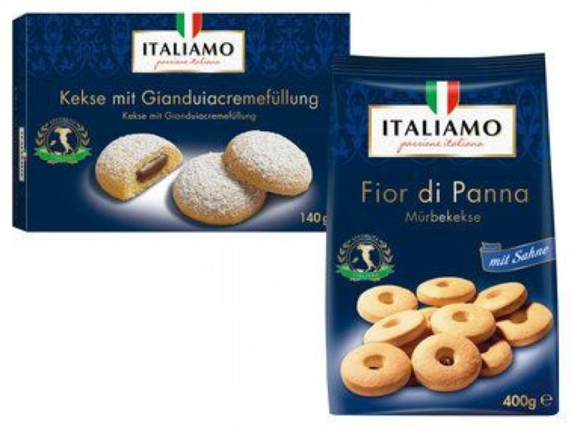 ITALIAMO Mübteigkekse oder Kekse mit Gianduiacremefüllung ✔️ Online von  Lidl Österreich
