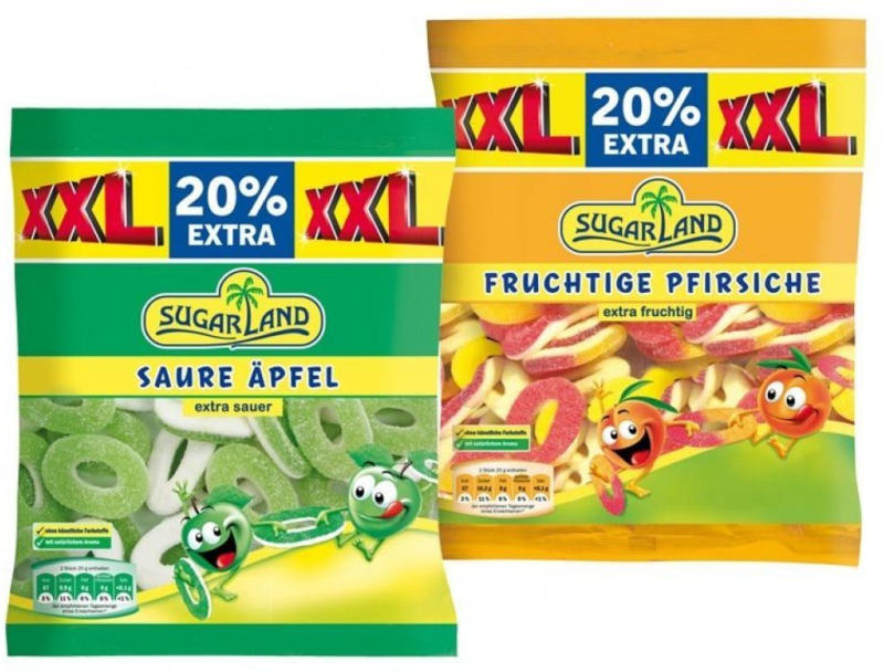 SUGARLAND Fruchtgummi 400 g + 80 g gratis