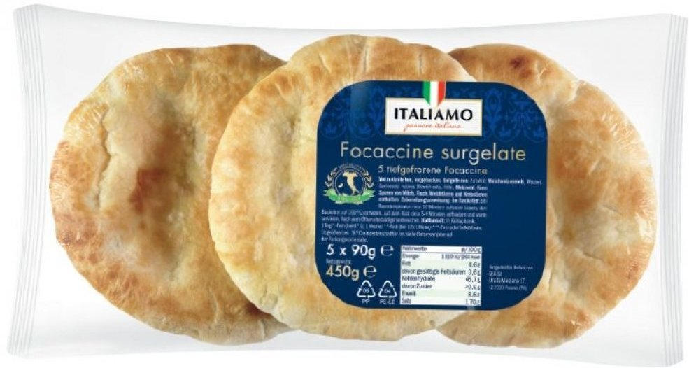 ITALIAMO Mini Focaccia ️ Online von Lidl Österreich wogibtswas.at