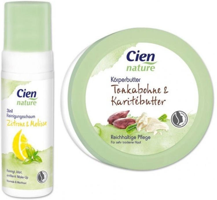 CIEN NATURE 3in1 Reinigungsschaum Zitrone & Melisse/Körperbutter