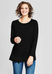 TRIANGLE Jersey-Shirt mit Plissée-Blende