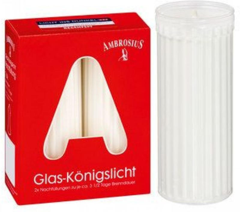 wogibtswas.at AMBROSIUS GlasKönigslicht Nachfüllungen €