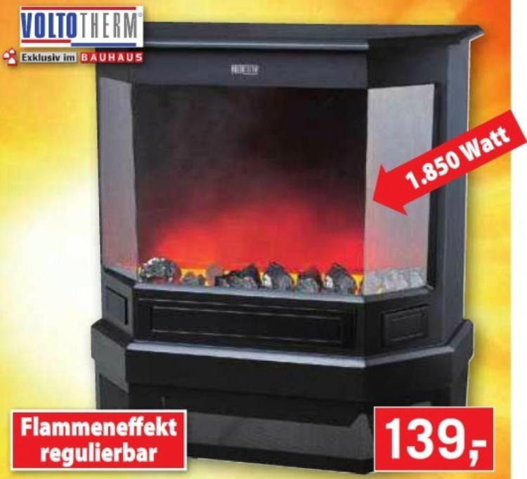 wogibtswas.at - Elektrischer Kaminofen € 139,00 bei BAUHAUS Wien 14.