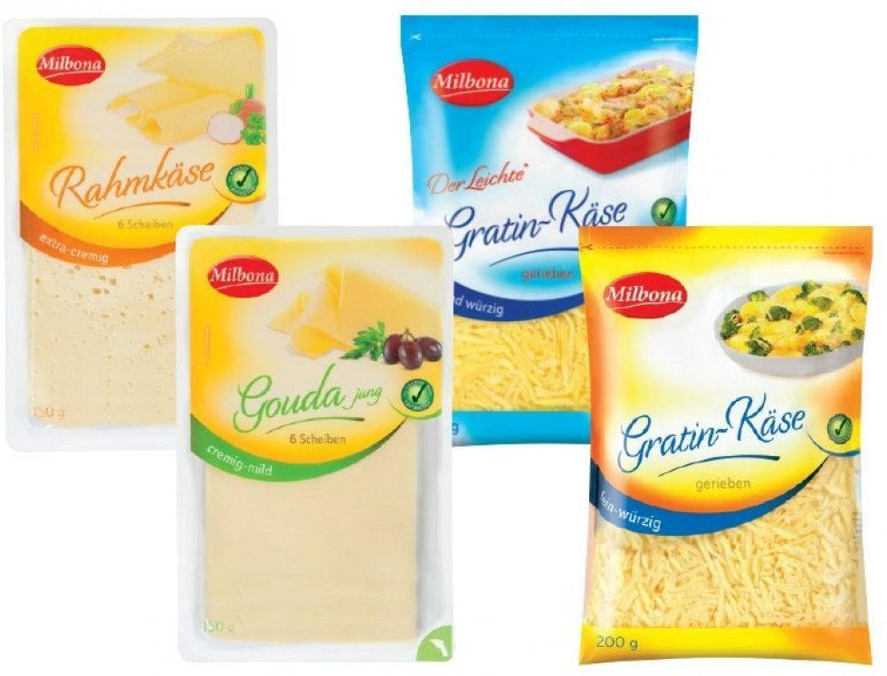 MILBONA gerieben ✔️ Lidl Käsescheiben/Gratin-Käse Österreich von Online