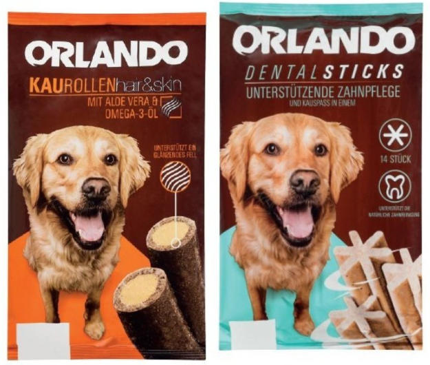ORLANDO Kaurollen/DentalSticks für nur € 1 statt € 1,29 ️ Online von Lidl Österreich