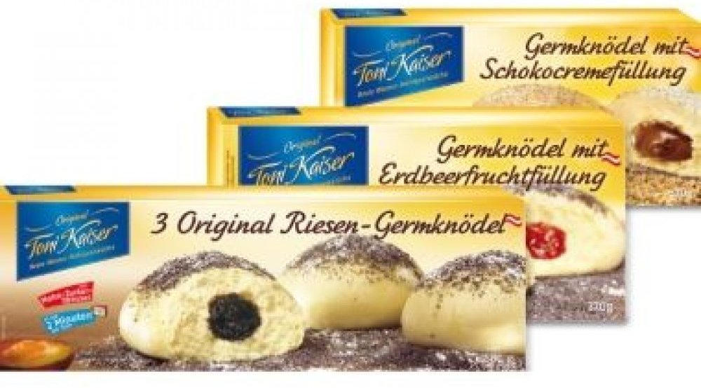 „TONI KAISER“ Schoko , Erdbeer oder Riesen Germknödel ️ Online von Lidl Österreich wogibtswas.at