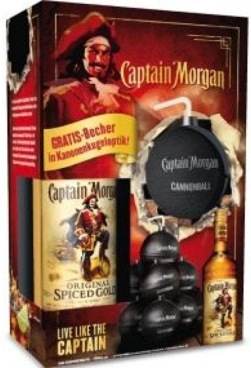 CAPTAIN Original Spiced Gold + CannonballBecher ️ Online von