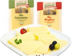 „EIN GUTES STÜCK HEIMAT" Salzburger Bio Käse in Scheiben