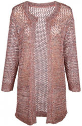 MIAMODA Longstrickjacke mit Paillettengarn gearbeitet