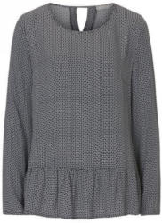 Bluse mit Rüschensaum
