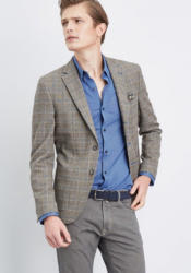 PIERRE CARDIN Sakko kariert - Slim Fit »Michel«