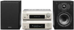 DENON D-F109N silber/schwarz Micro Hi-Fi System mit Netzwerkplayer