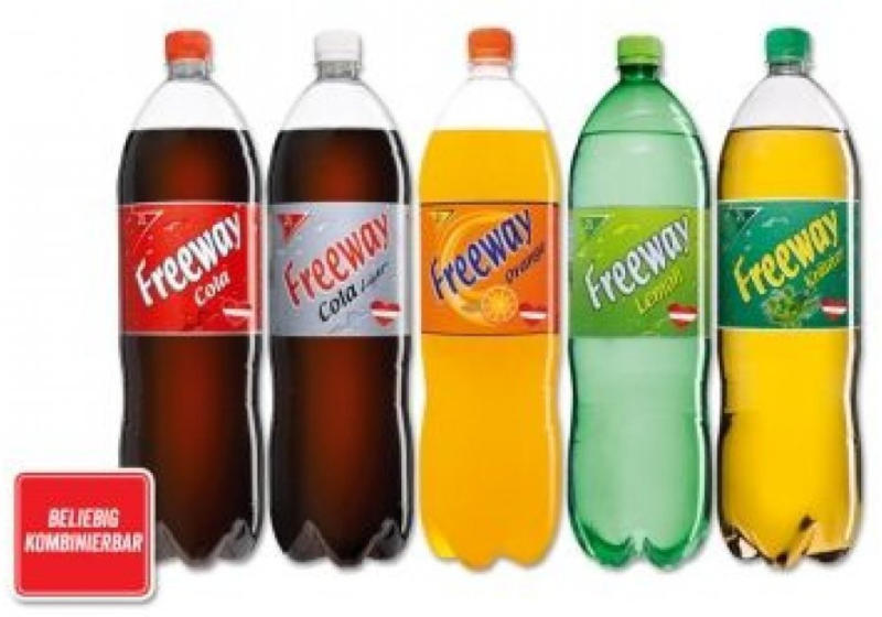 „FREEWAY“ Cola, Cola light, Orangen, Zitronen oder Kräuterlimonade ️