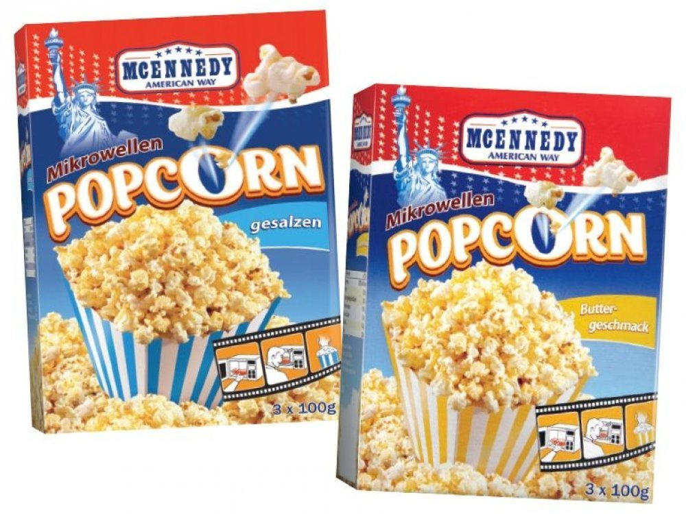 MCENNEDY Mikrowellen Popcorn für nur € 0,57 statt € 0,89 ✔️ Online von Lidl  Österreich
