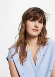 VIOLETA by Mango Bluse mit glänzenden Applikationen