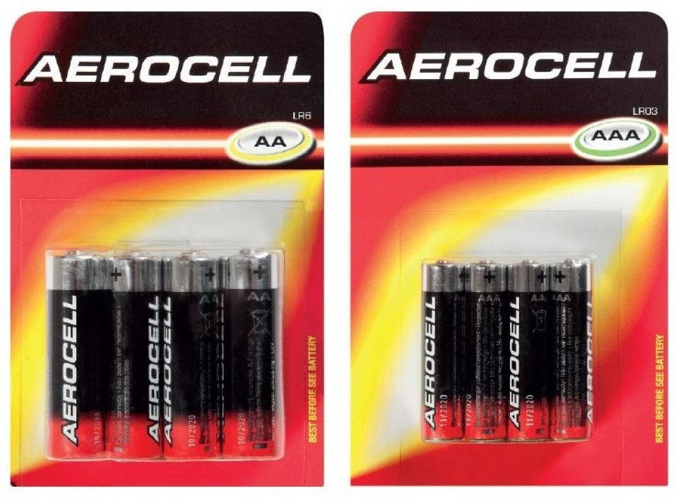 AEROCELL Alkaline Batterien für nur € 3 statt € 3,78 ️ Online von Lidl