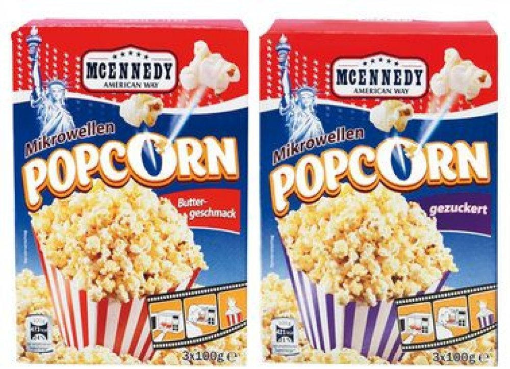 MCENNEDY Popcorn für die Mikrowelle ✔️ Online von Lidl Österreich
