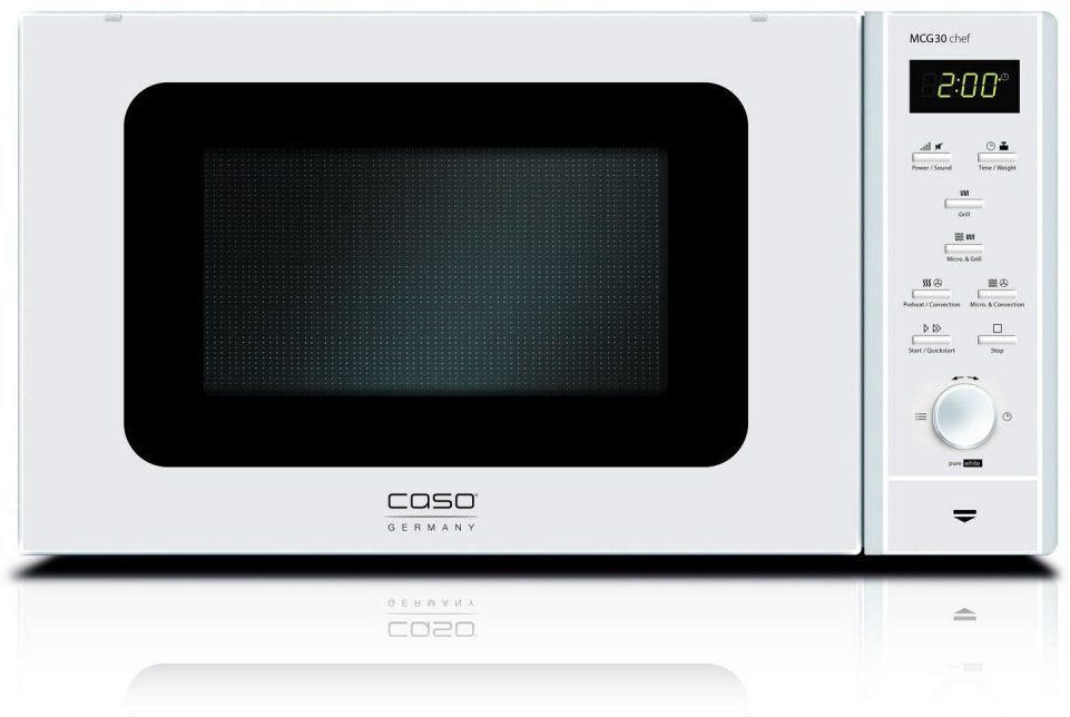 CASO MCG30 chef pure white Mikrowelle Heißluft Grill nur CASO MCG30 chef pure white Mikrowelle Heißluft Grill nur