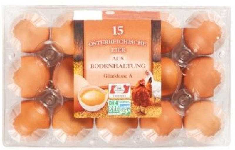 Eier aus Bodenhaltung 15 Stück für nur € 1,99 statt € 2,19 ️ Online von