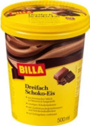 BILLA Eis Schoko-Haselnuss, Schoko-Marille oder Dreifach Schoko