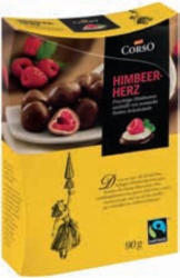 BILLA Corso Himbeer-Herz, Kirsch-Perle Erdbeer-Tau oder Haselnuss-Juwel
