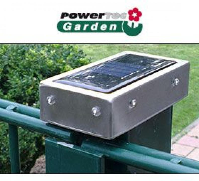 wogibtswas.at - Solar-LED-Edelstahl-Pfostenabdeckung 2er-Set für Metall