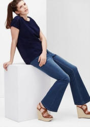 TRIANGLE Regular: Highwaist Flared Jeans