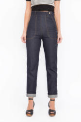 QueenKerosin Straight-Jeans »Red Selvedge«
