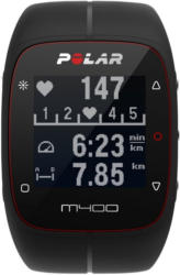 Polar M400 HRM GPS schwarz 90051341 inkl. Herzfrequenz-Sensoren H7