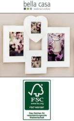 Holz-Bilderrahmen Collage