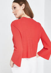 COMMA Kurze Strickjacke mit Perlenverzierung