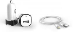 PEDEA Lader »USB KFZ Adapter 2,4A incl. Kabel für Apple«