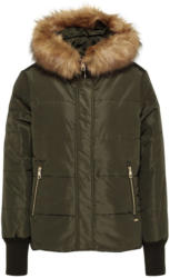 Steppjacke mit Fake Fur-Kapuze
