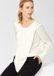 s.Oliver PREMIUM Satinbluse in Wickel-Optik