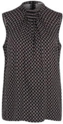 Ärmellose Bluse mit Muster