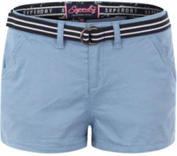 Shorts mit gestreiftem Gürtel