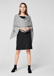 s.Oliver BLACK LABEL Glitzernder Strick-Poncho