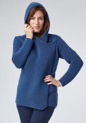 PIONEER Damen Wickelcardigan in Ripp-Optik »Sweatjacke«