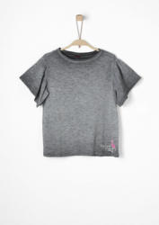 s.Oliver RED LABEL Junior Garment Dye-Volantshirt mit Flamingo für Mädchen