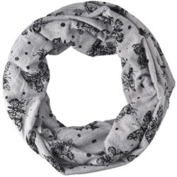 Damen Rundschal mit Schmetterling-Print