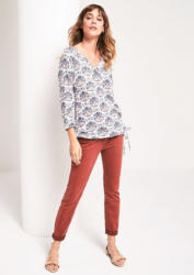 COMMA 3/4-Arm Bluse mit dekorativem Allovermuster