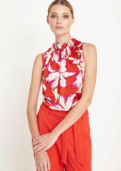 COMMA Elegantes Satintop mit aufregenden Details