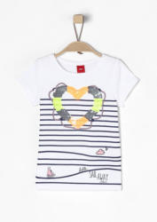 s.Oliver RED LABEL Junior Print-Shirt mit Paillettenherz für Mädchen