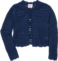 Mädchen Bolero mit Ajour-Muster