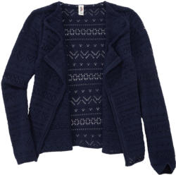 Mädchen Cardigan mit Ajour-Muster