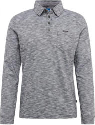 Langarm-Poloshirt in Melange-Optik